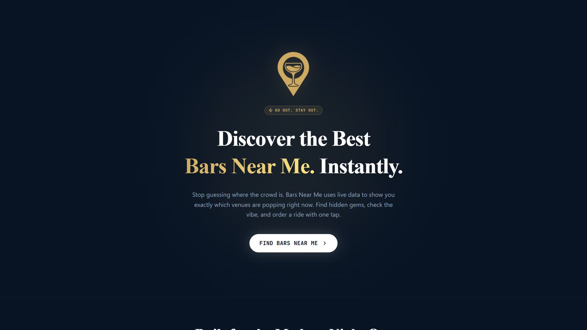 Bars Near Me desktop view